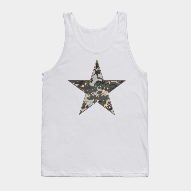 Camouflage Star Tank Top by Drop23